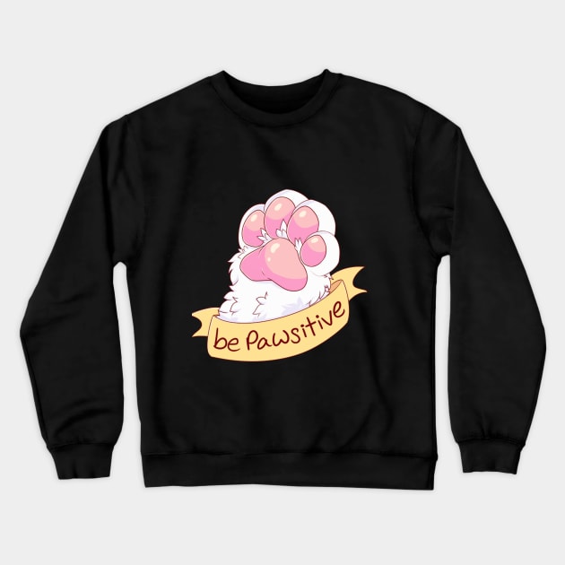 Be Pawsitive Crewneck Sweatshirt by faun